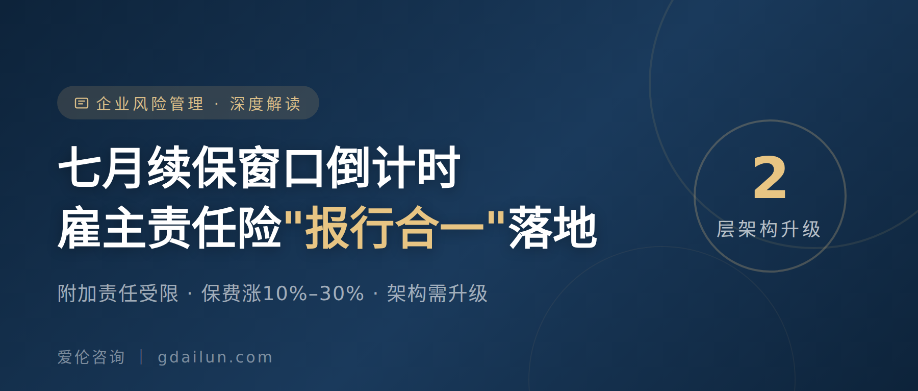 七月续保窗口倒计时:雇主责任险