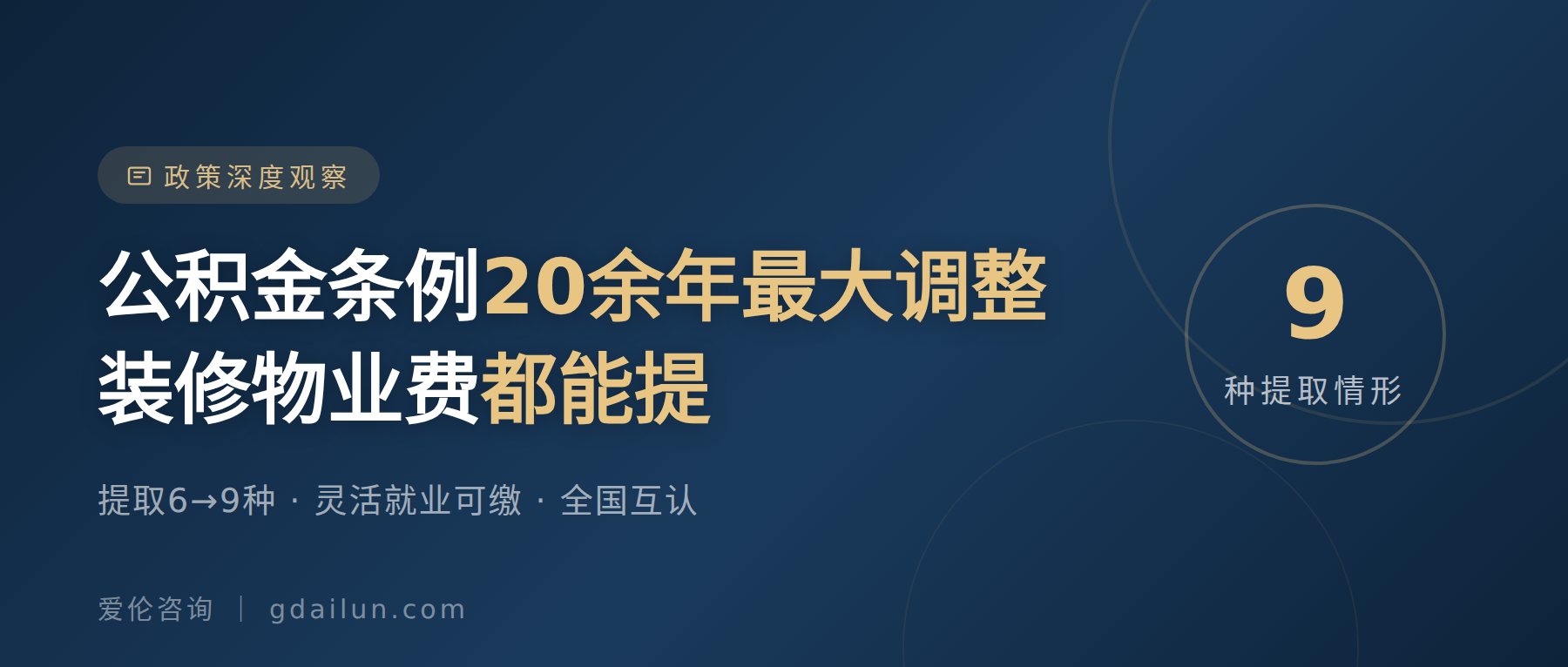 国务院修订《住房公积金管理条例》:提取扩至9种情形,灵活就业人员可自愿缴存