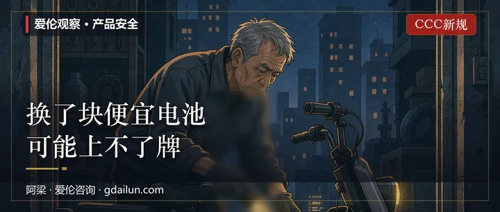 换了块便宜电池，新车可能上不了牌